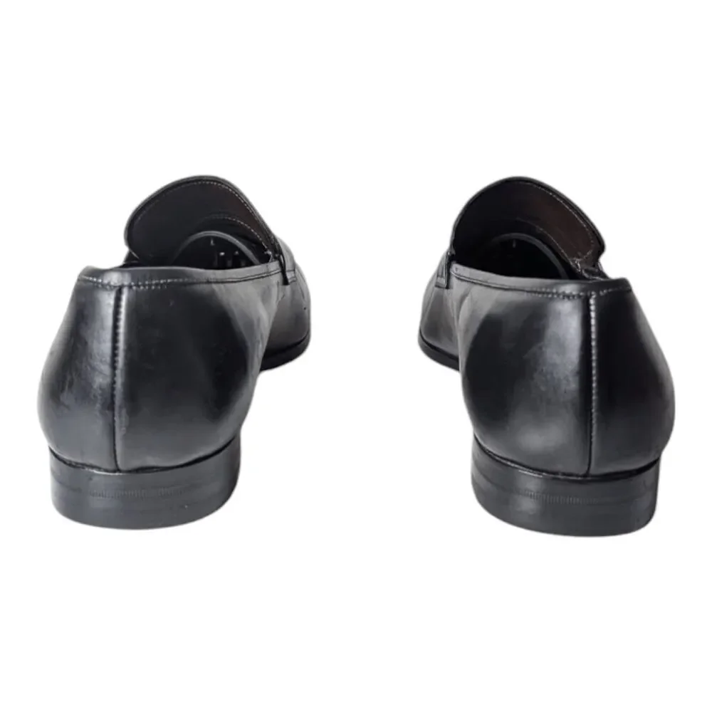MEZLAN Black Leather Loafer Size 11M